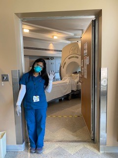 Nurse by Pediatric MRI